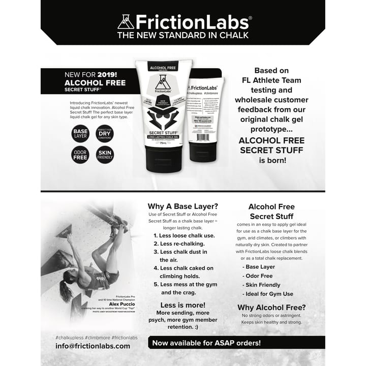 Friction Labs Alcohol Free Secret Stuff 75ml White Friction Labs