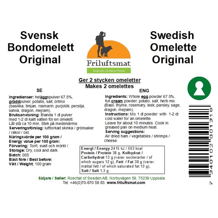 Svensk Bondomelett (2018) Onecolour Friluftsmat