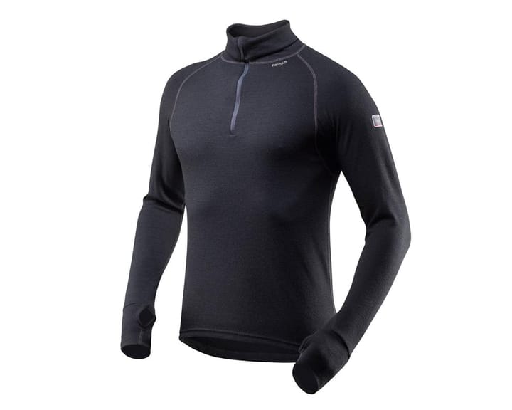 Devold Expedition Man Zip Neck Black/Sort Herre Devold