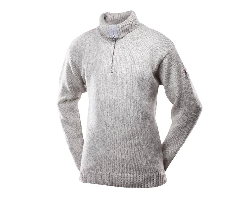 Devold Nansen Sweater Zip Neck Grey Melange/Grå Unisex
