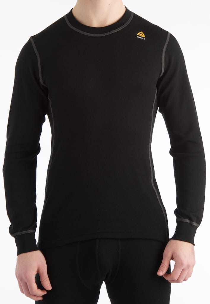 Aclima Men's WarmWool Crew Neck Jet Black