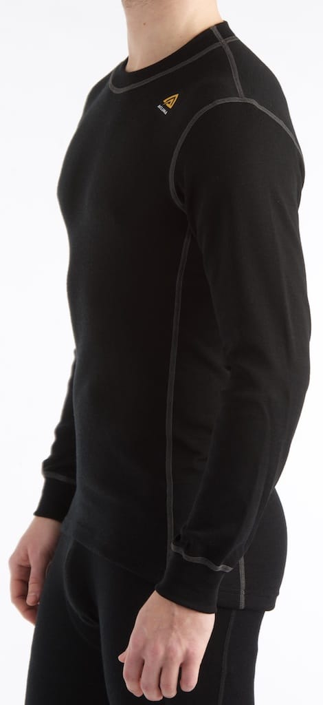 Aclima Men's WarmWool Crew Neck Jet Black Aclima Aclima Men's WarmWool Crew Neck Jet Black Aclima