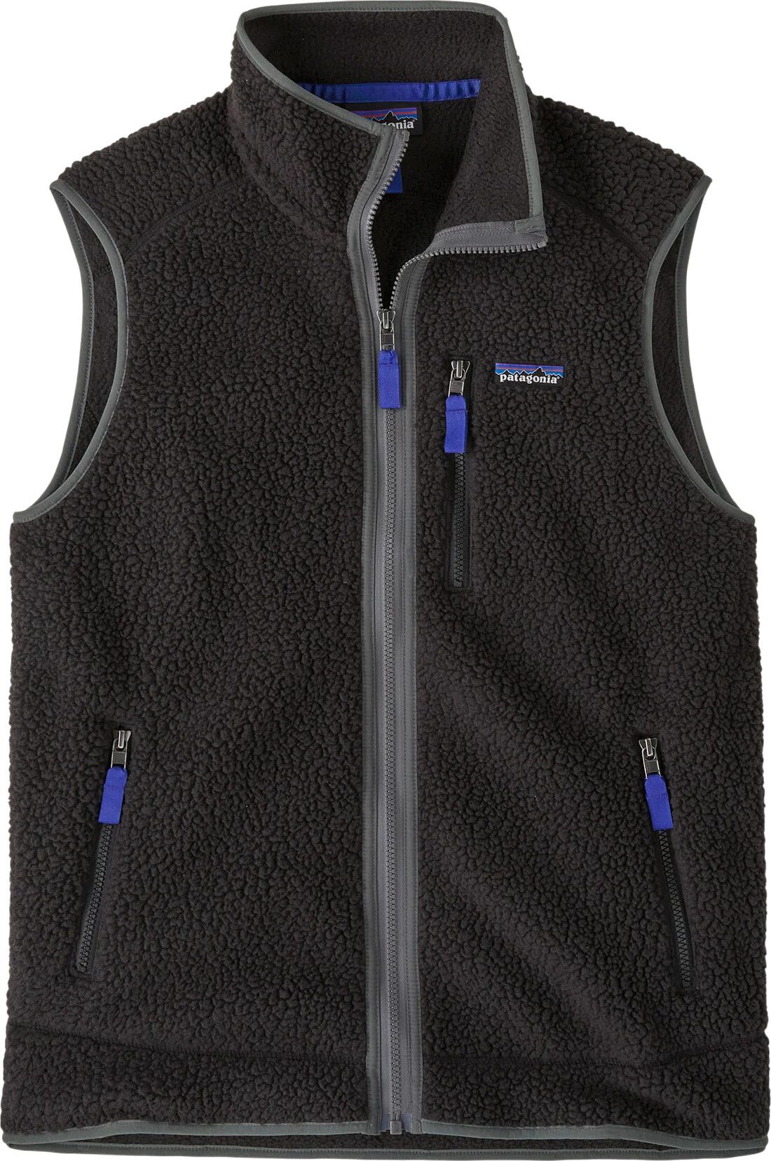 Patagonia Men's Retro Pile Vest Black W/forge Grey