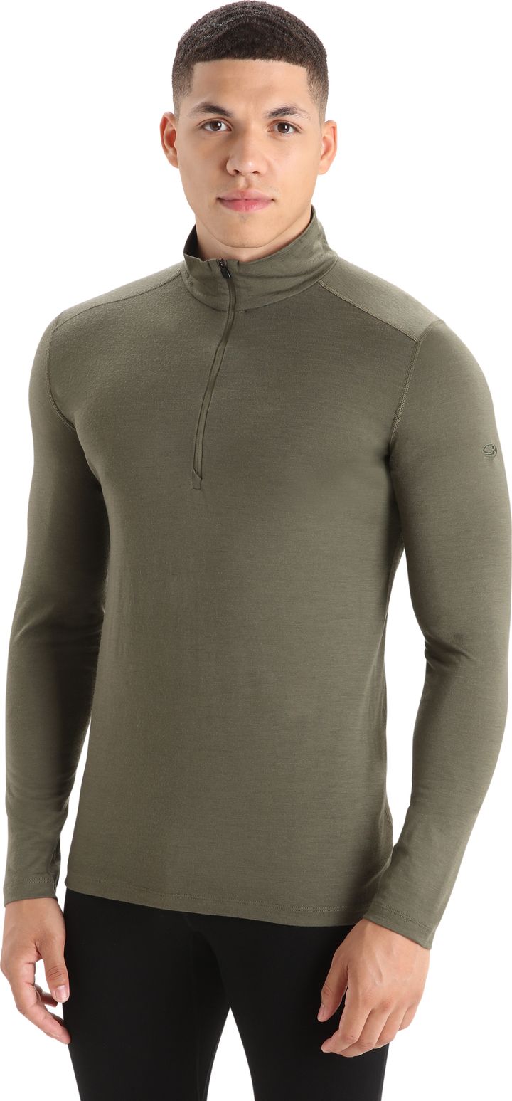 Icebreaker Men's 200 Oasis Longsleeve Half Zip Loden Icebreaker
