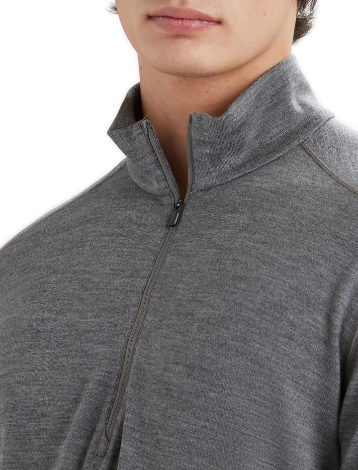 Icebreaker Men's 260 Tech Longsleeve Half Zip Gritstone Heather Icebreaker