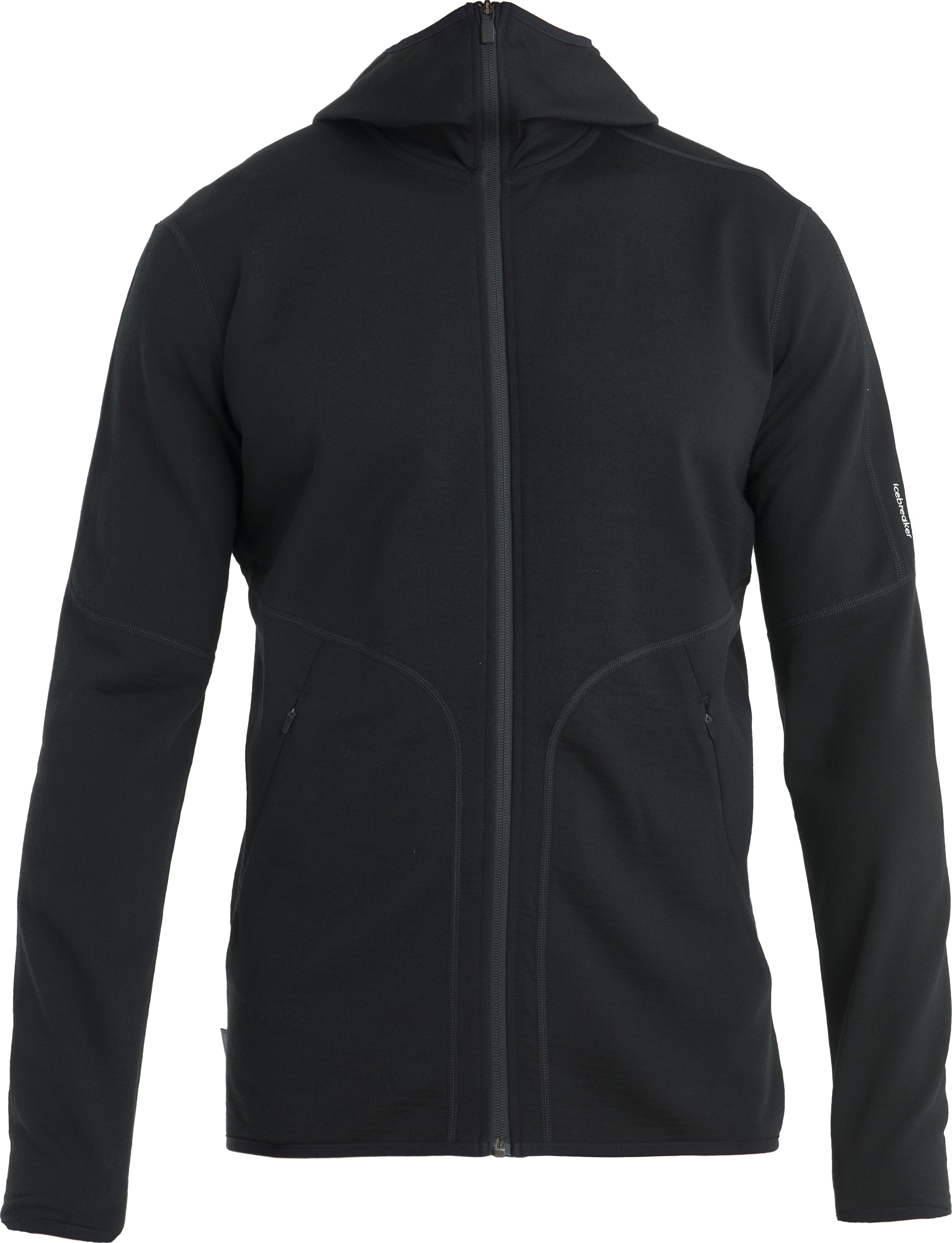 Icebreaker Men's Merino 560 Realfleece Elemental II Longsleeve Zip Black Mellanlager tröjor S