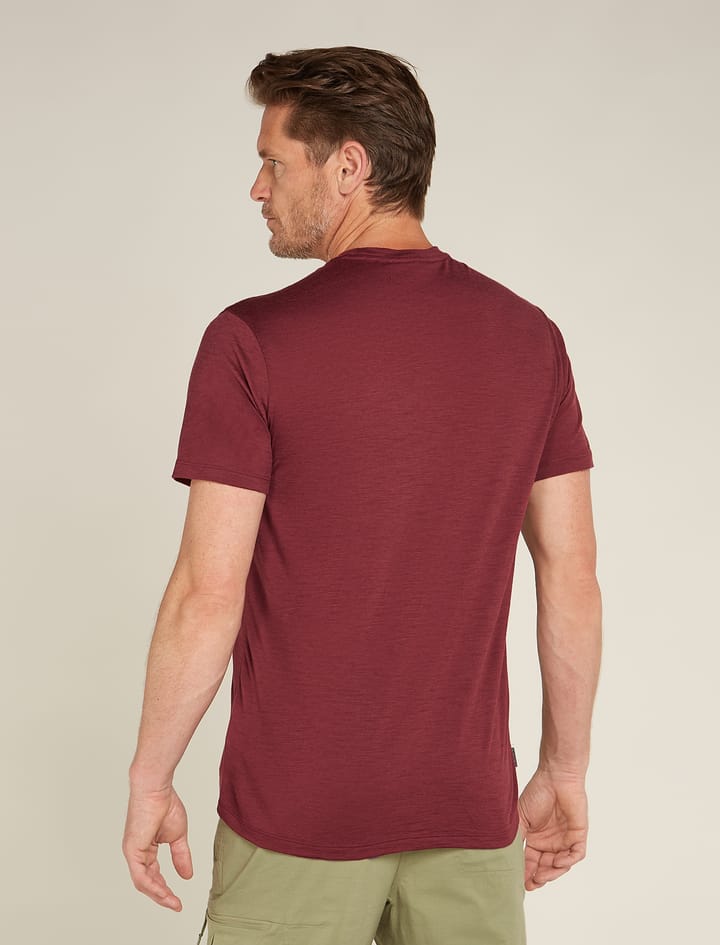 Icebreaker Men's Merino 150 Tech Lite III Short Sleeve Tee Port Icebreaker
