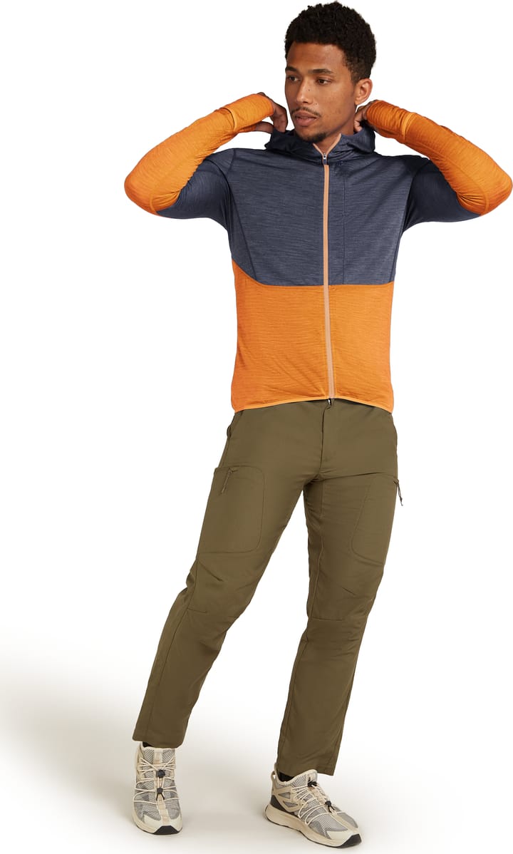 Icebreaker Men's Merino 200 Realfleece Descender Longsleeve Zip Abyss/blue Ash/cb Icebreaker Icebreaker Men's Merino 200 Realfleece Descender Longsleeve Zip Abyss/blue Ash/cb Icebreaker