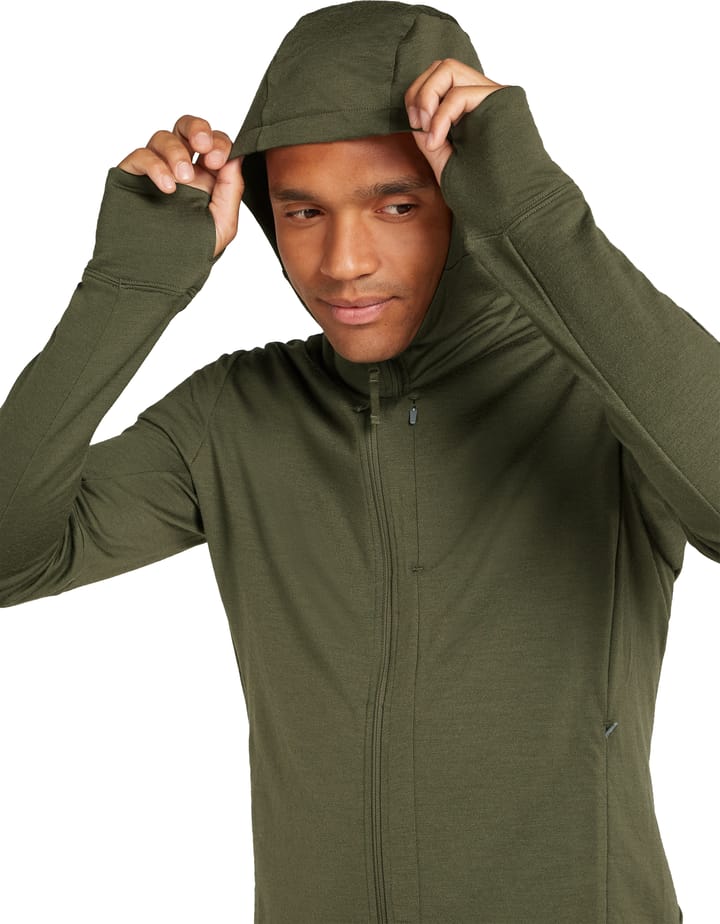 Icebreaker Men's Merino 260 Quantum Iv Longsleeve Zip Hoodie Loden Icebreaker Icebreaker Men's Merino 260 Quantum Iv Longsleeve Zip Hoodie Loden Icebreaker