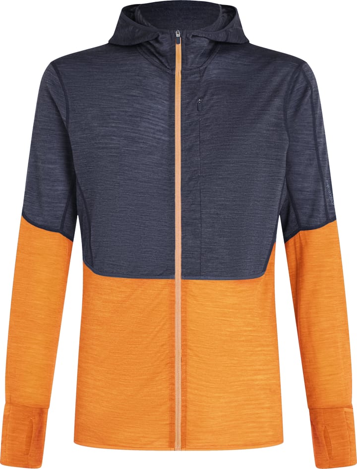 Icebreaker Men's Merino 200 Realfleece Descender Longsleeve Zip Abyss/blue Ash/cb Icebreaker Icebreaker Men's Merino 200 Realfleece Descender Longsleeve Zip Abyss/blue Ash/cb Icebreaker