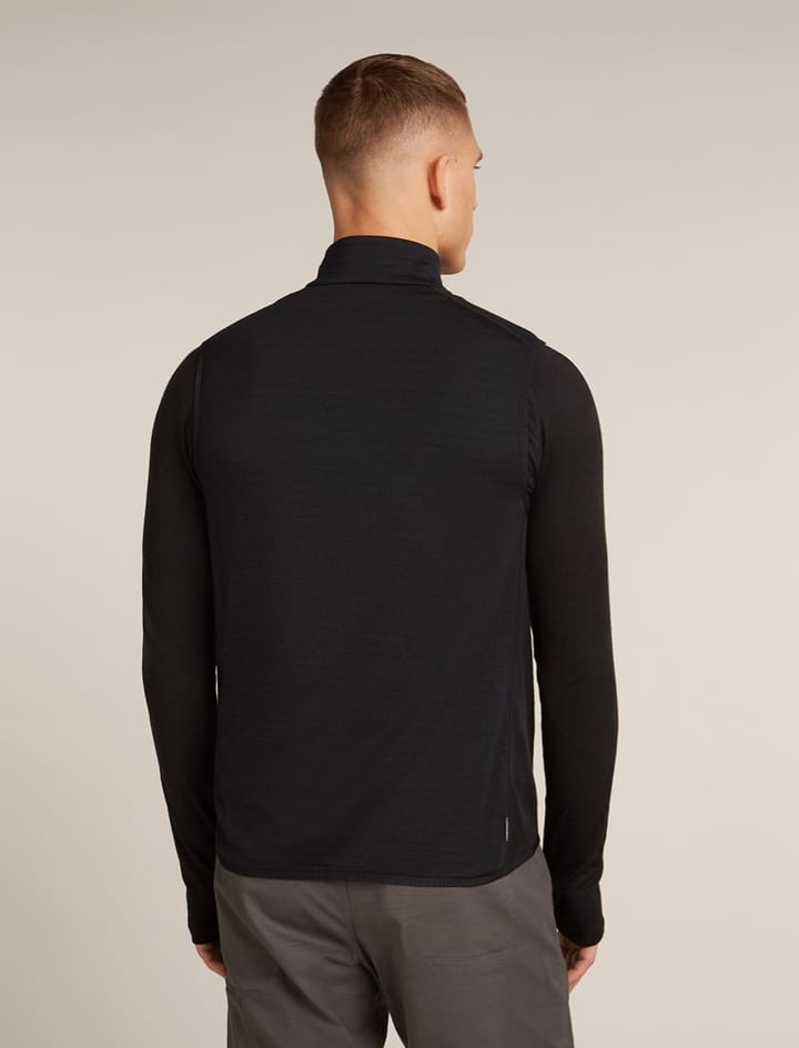 Icebreaker Men Merino Blend 300 Realfleece™ Descender Vest Black Icebreaker