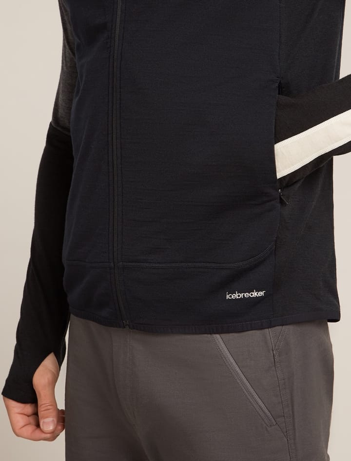 Icebreaker Men Merino Blend 300 Realfleece™ Descender Vest Black Icebreaker