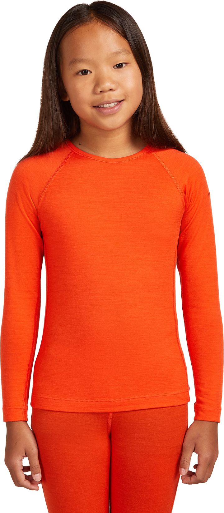 Icebreaker Kids' 200 Oasis Longsleeve Crewe Fervid Icebreaker