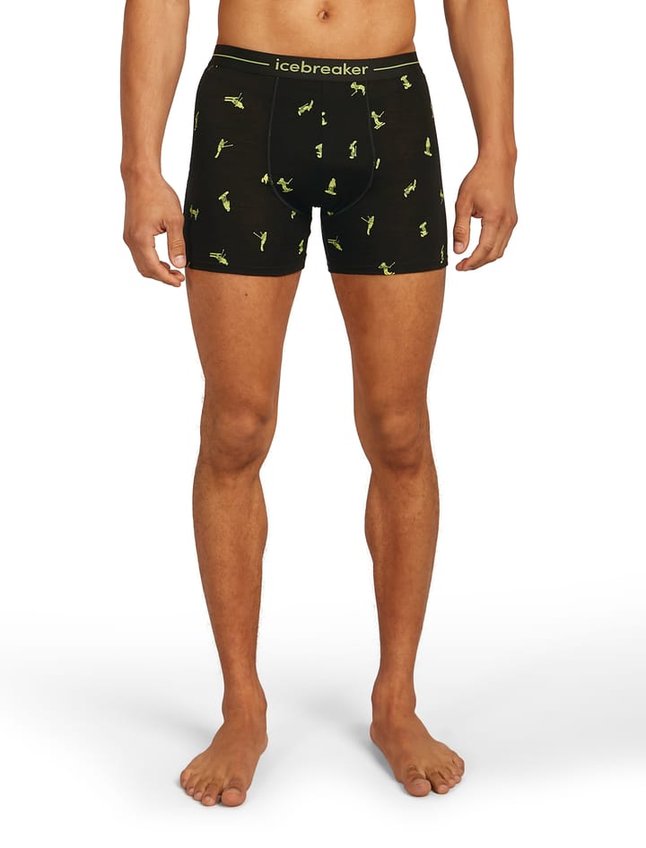 Icebreaker M Mer 150 Anatomica Boxers Ski Day Black/peridot/aop Icebreaker Icebreaker M Mer 150 Anatomica Boxers Ski Day Black/peridot/aop Icebreaker