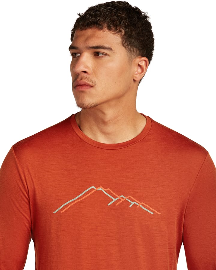 Icebreaker Men's Merino 150 Tech Lite Long Sleeve Tee Rainer Ridge Agate Icebreaker Icebreaker Men's Merino 150 Tech Lite Long Sleeve Tee Rainer Ridge Agate Icebreaker