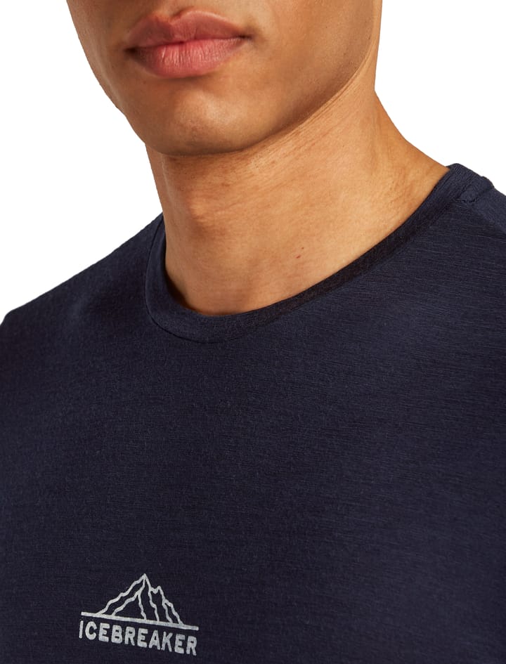 Icebreaker Men's Merino 150 Tech Lite Long Sleeve Tee Road To Cook Midnight Navy Icebreaker