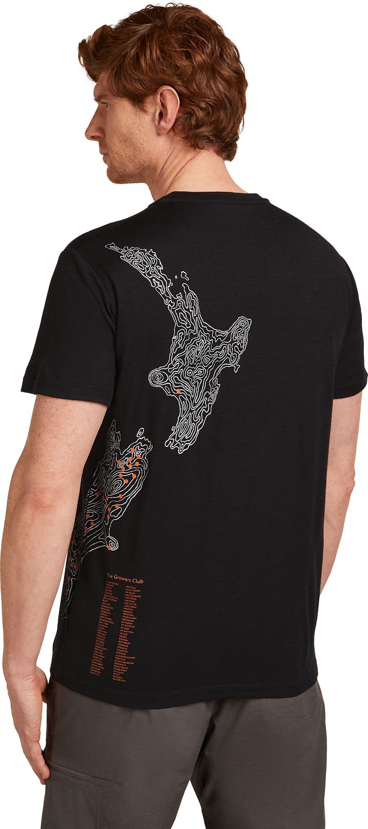 Icebreaker Men's Merino 150 Tech Lite Short Sleeve Scoop Tee 30th Anniversary Black Icebreaker