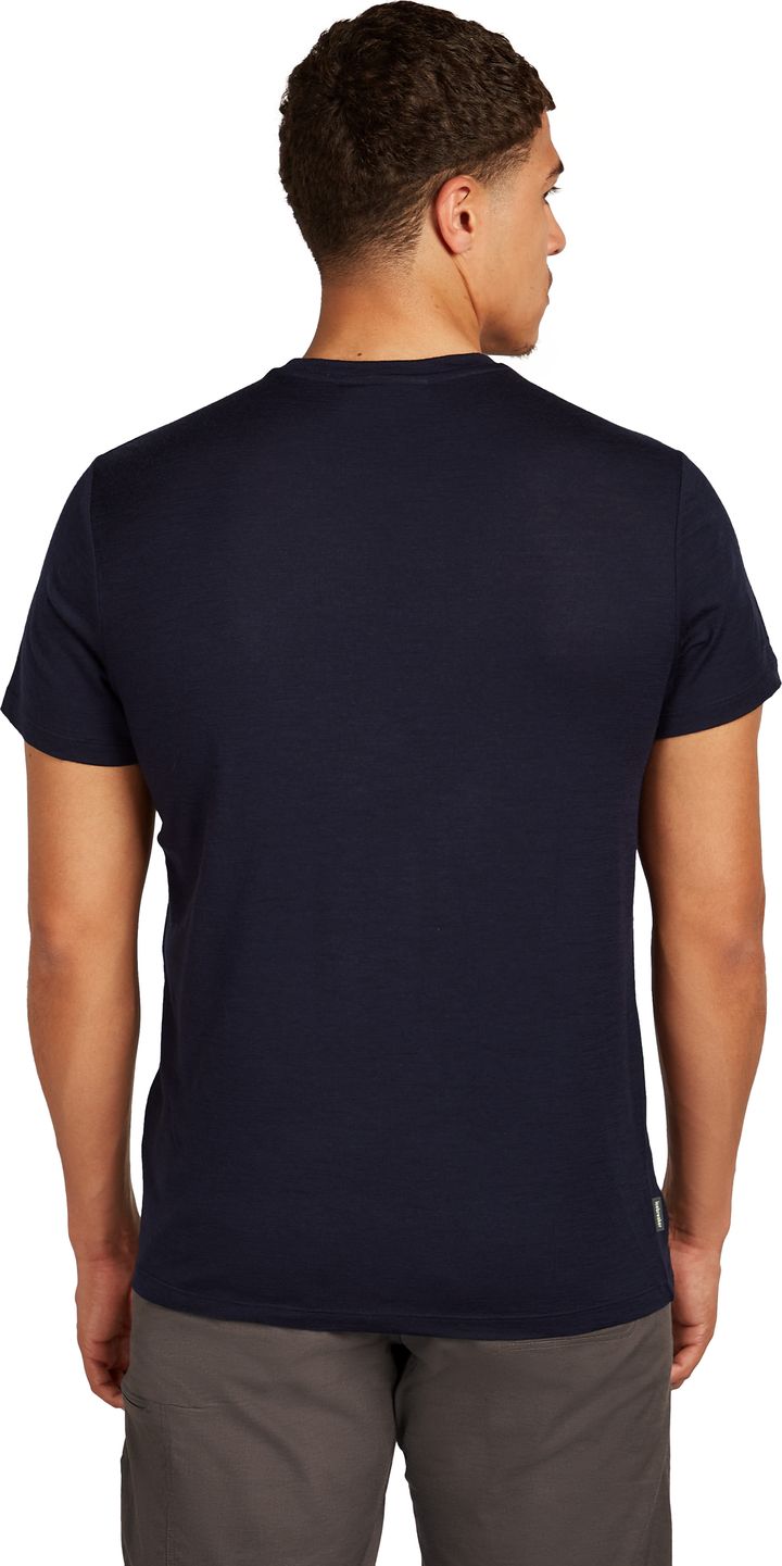 Icebreaker Men Merino 150 Tech Lite Ss Tee Bear Tour Midnight Navy Icebreaker