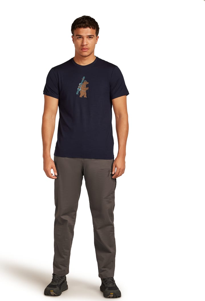 Icebreaker Men Merino 150 Tech Lite Ss Tee Bear Tour Midnight Navy Icebreaker