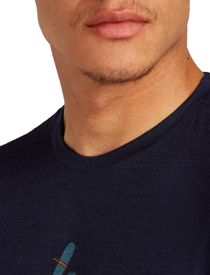 Icebreaker Men Merino 150 Tech Lite Ss Tee Bear Tour Midnight Navy Icebreaker