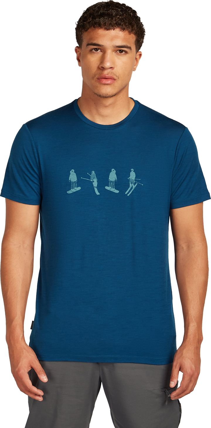 Icebreaker Men Merino 150 Tech Lite Ss Tee Snow Day Atlantis Icebreaker Icebreaker Men Merino 150 Tech Lite Ss Tee Snow Day Atlantis Icebreaker