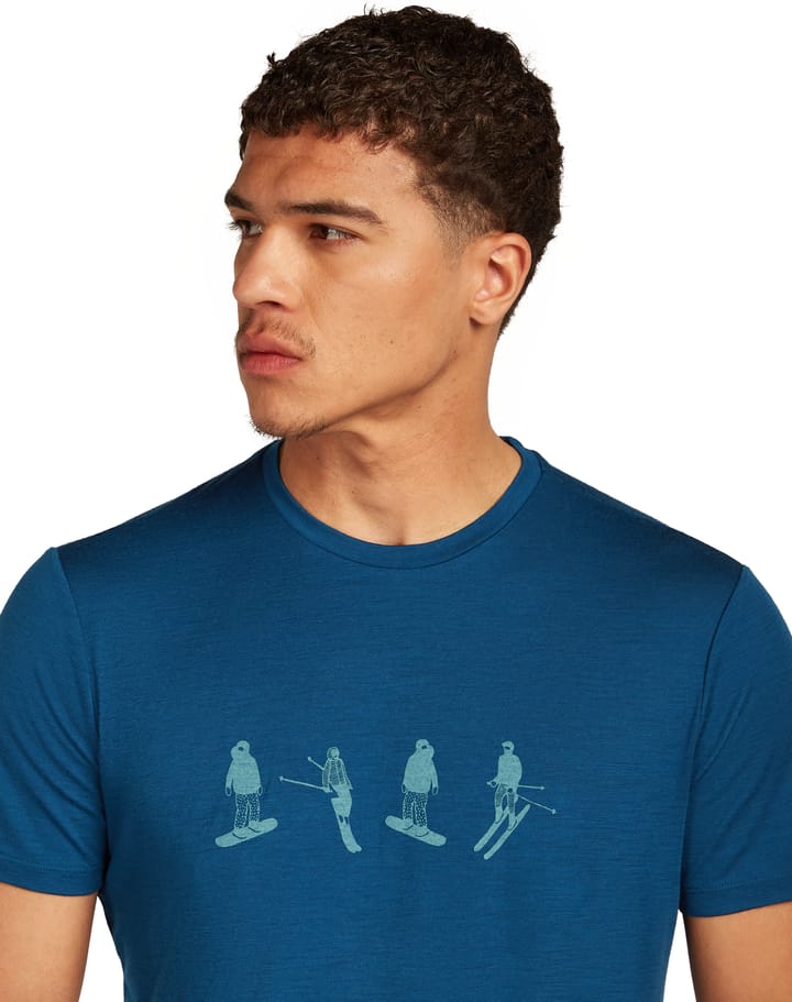 Icebreaker Men Merino 150 Tech Lite Ss Tee Snow Day Atlantis Icebreaker Icebreaker Men Merino 150 Tech Lite Ss Tee Snow Day Atlantis Icebreaker