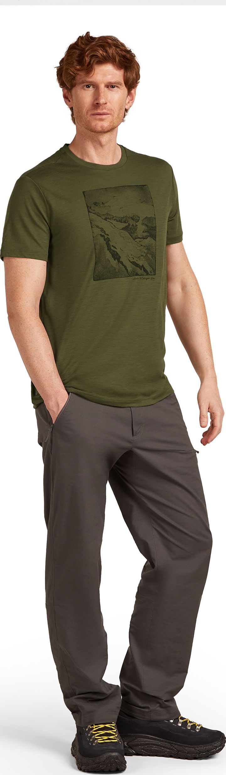 Icebreaker Men Merino 150 Tech Lite Ss Tee Summit Loden Icebreaker