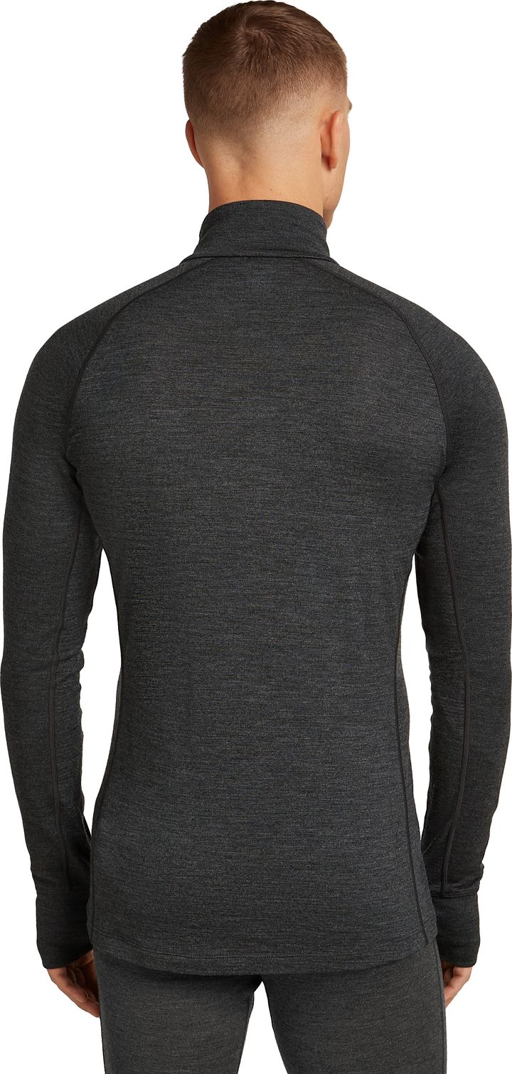 Icebreaker Men's Merino 260 ZoneKnit Long Sleeve Half Zip Jet Hthr Icebreaker