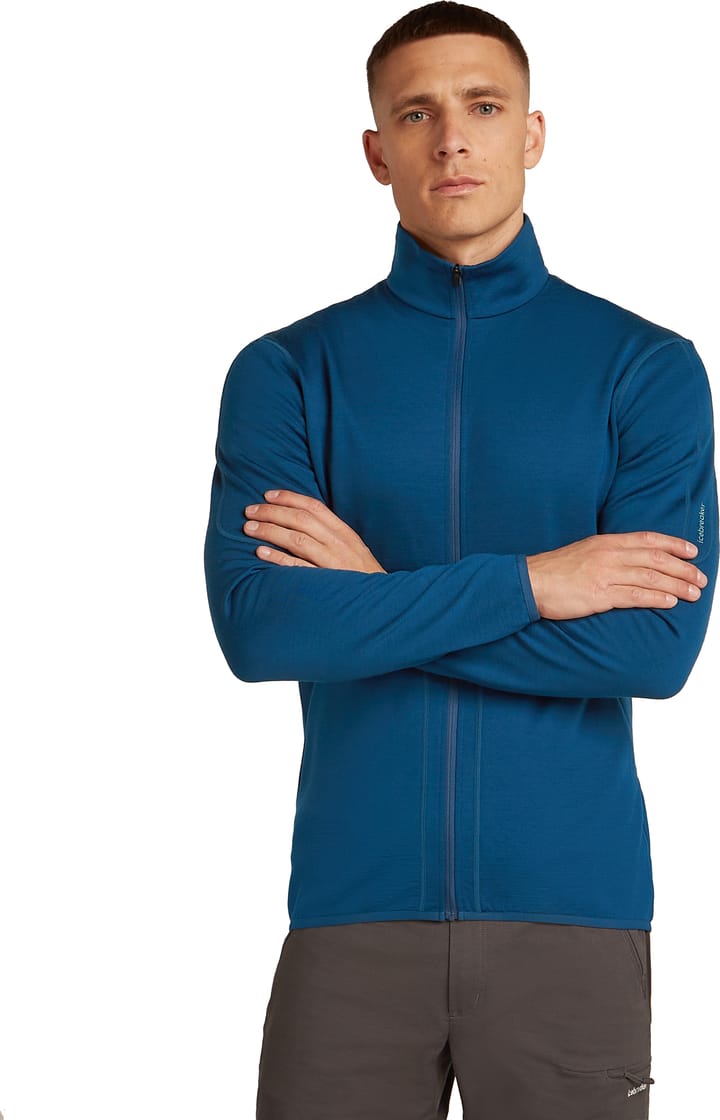 Icebreaker Men's Merino 560 Realfleece Elemental II Long Sleeve Zip Atlantis Icebreaker Icebreaker Men's Merino 560 Realfleece Elemental II Long Sleeve Zip Atlantis Icebreaker