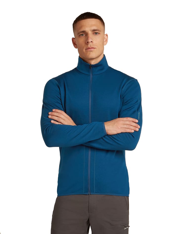 Men's Merino 560 Realfleece Elemental II Longsleeve Zip Atlantis Icebreaker Men's Merino 560 Realfleece Elemental II Longsleeve Zip Atlantis Icebreaker