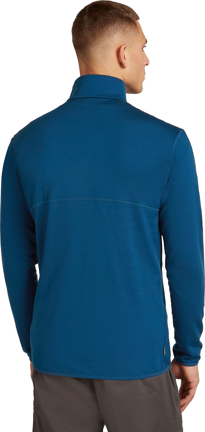 Icebreaker Men's Merino 560 Realfleece Elemental II Long Sleeve Zip Atlantis Icebreaker Icebreaker Men's Merino 560 Realfleece Elemental II Long Sleeve Zip Atlantis Icebreaker