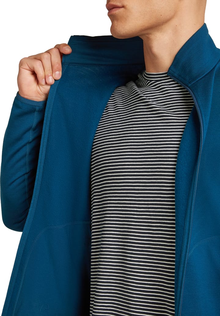 Icebreaker Men's Merino 560 Realfleece Elemental II Long Sleeve Zip Atlantis Icebreaker Icebreaker Men's Merino 560 Realfleece Elemental II Long Sleeve Zip Atlantis Icebreaker