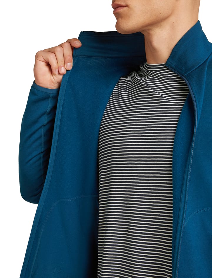 Men's Merino 560 Realfleece Elemental II Longsleeve Zip Atlantis Icebreaker Men's Merino 560 Realfleece Elemental II Longsleeve Zip Atlantis Icebreaker
