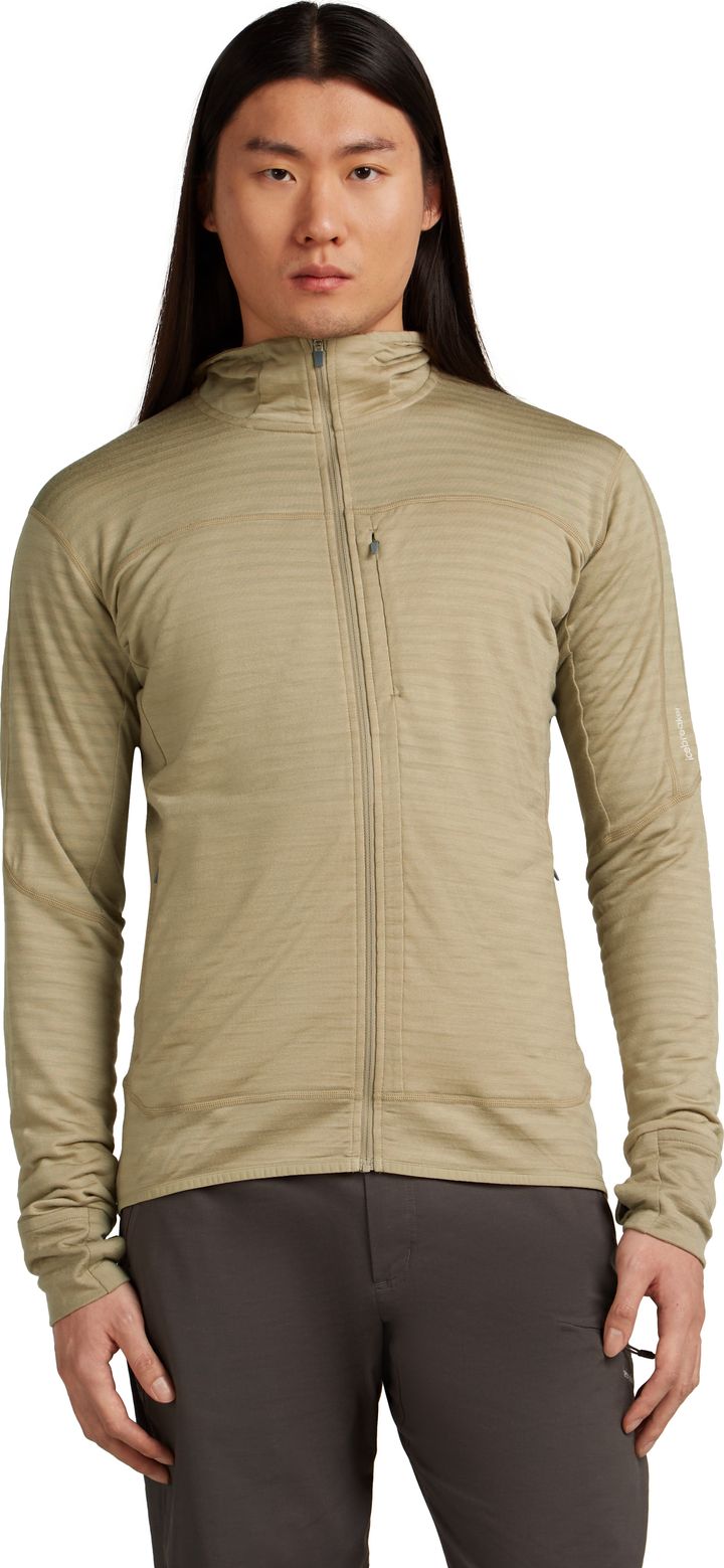 Icebreaker Men Merino Blend 300 Realfleece™ Descender Ls Zip Hoodie Flagstone Icebreaker