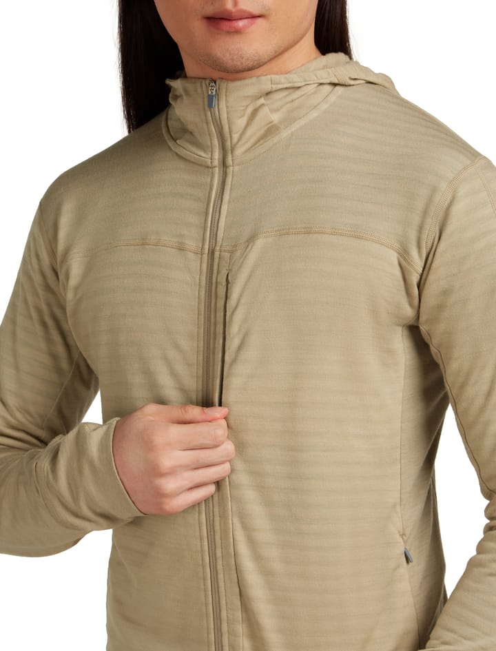 Icebreaker Men Merino Blend 300 Realfleece™ Descender Ls Zip Hoodie Flagstone Icebreaker