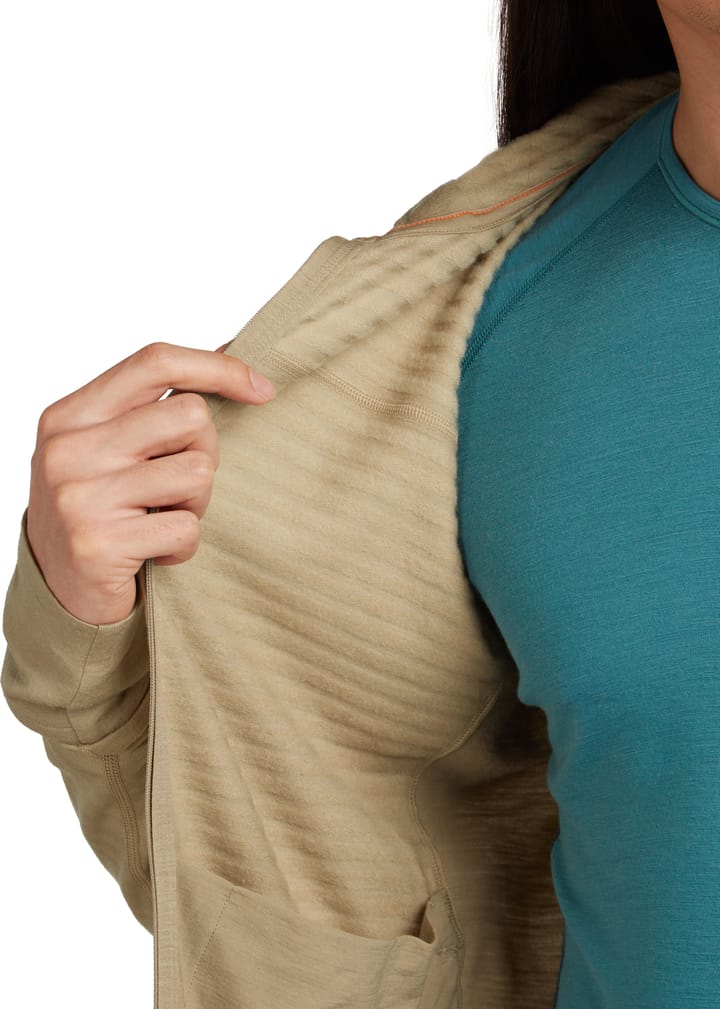 Icebreaker Men Merino Blend 300 Realfleece™ Descender Ls Zip Hoodie Flagstone Icebreaker