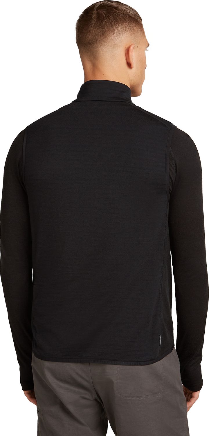 Icebreaker Men Merino Blend 300 Realfleece™ Descender Vest Black Icebreaker