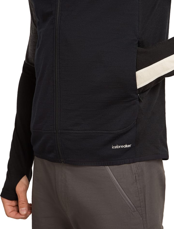 Icebreaker Men Merino Blend 300 Realfleece™ Descender Vest Black Icebreaker