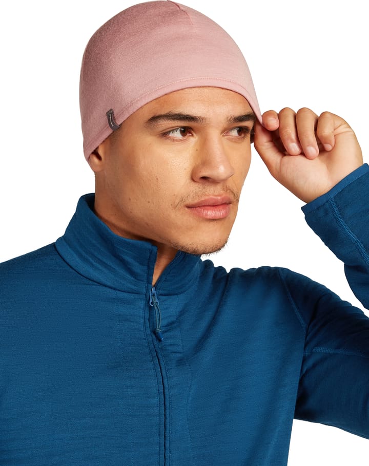 Icebreaker Unisex Pocket Hat Summit/Blush Icebreaker