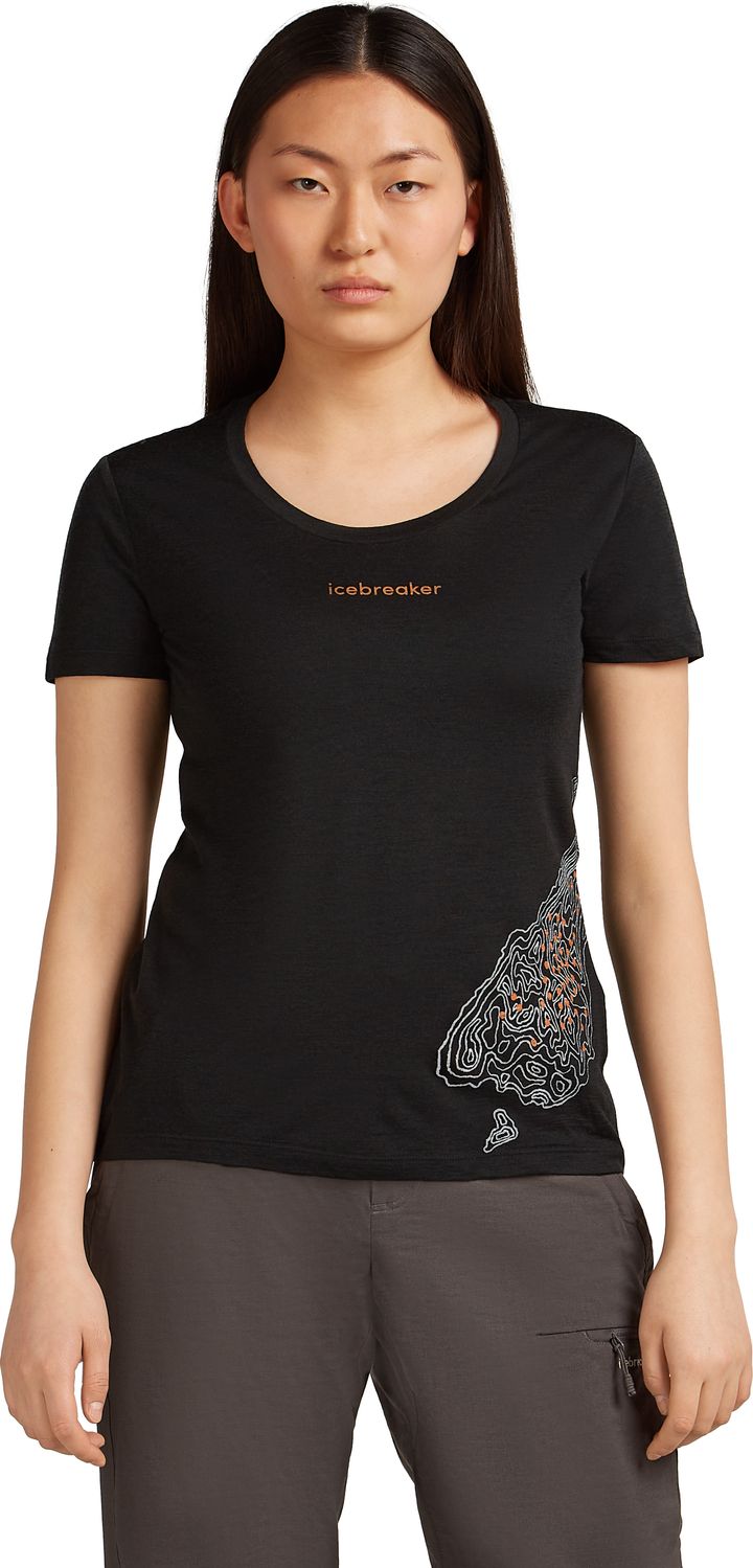 Icebreaker Women's Merino 150 Tech Lite Short Sleeve Scoop Tee 30th Anniversary Black Icebreaker Icebreaker Women's Merino 150 Tech Lite Short Sleeve Scoop Tee 30th Anniversary Black Icebreaker