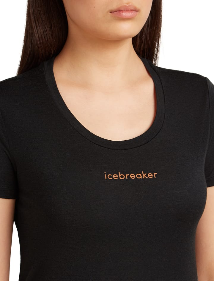 Icebreaker Women's Merino 150 Tech Lite Short Sleeve Scoop Tee 30th Anniversary Black Icebreaker Icebreaker Women's Merino 150 Tech Lite Short Sleeve Scoop Tee 30th Anniversary Black Icebreaker