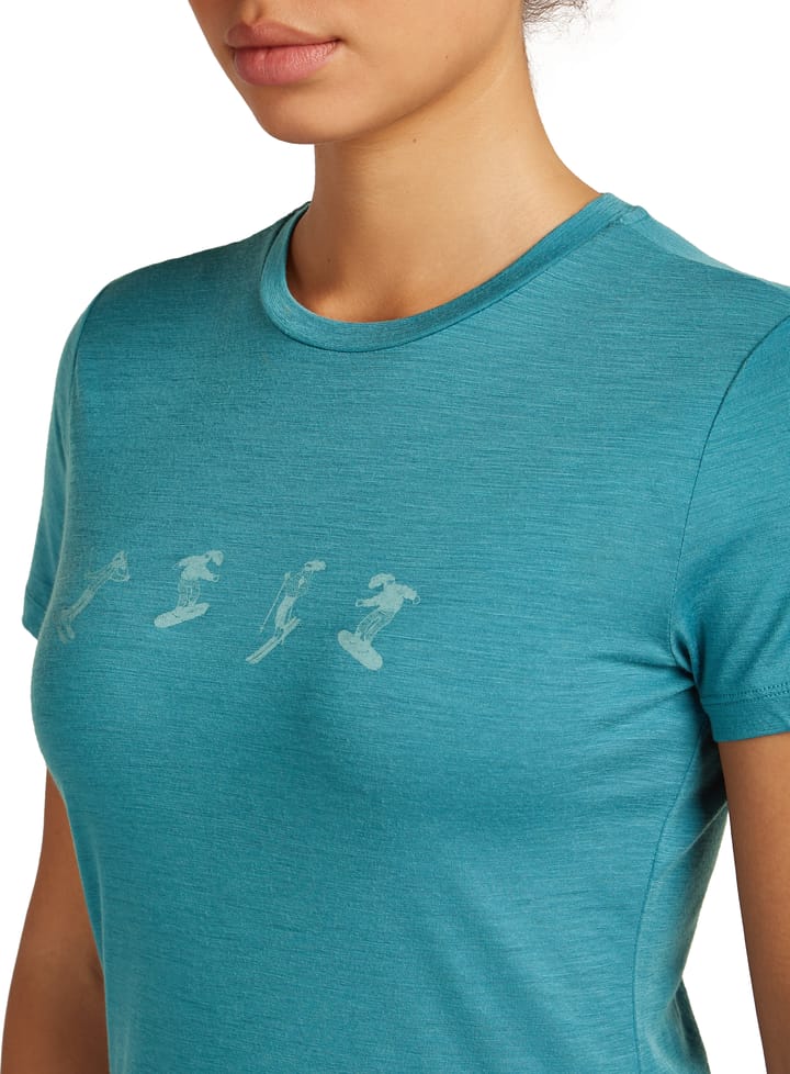 Icebreaker Women Merino 150 Tech Lite Ss Tee Snow Day Topaz Icebreaker Icebreaker Women Merino 150 Tech Lite Ss Tee Snow Day Topaz Icebreaker