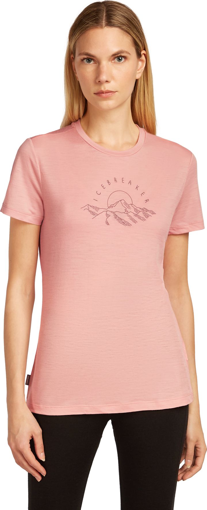 Icebreaker W Mer 150 Tech Lite Ss Tee Sunrise Sumit Blush Icebreaker