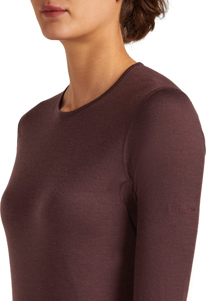 Icebreaker Women's 200 Oasis Long Sleeve Crewe Java Icebreaker