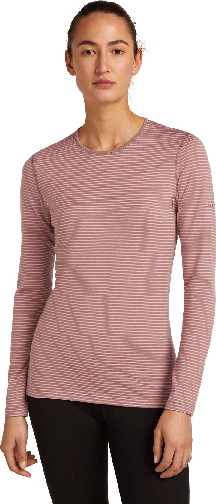 Icebreaker Women's 200 Oasis Long Sleeve Crewe Summit/Blush Icebreaker
