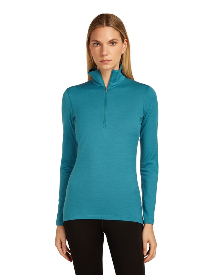 Icebreaker Women's 200 Oasis Longsleeve Half Zip Topaz Icebreaker