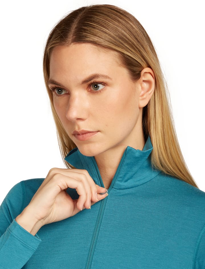 Icebreaker Women's 200 Oasis Longsleeve Half Zip Topaz Icebreaker