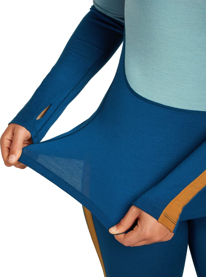 Icebreaker Women's Merino 200 Oasis+ Long Sleeve High Neck Atlantis/Hydro/Trail Icebreaker