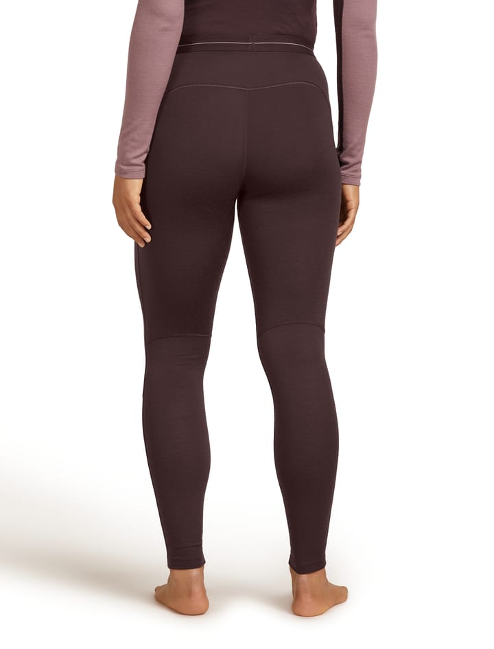 Icebreaker Women's Merino 260 Zoneknit Leggings Java Icebreaker