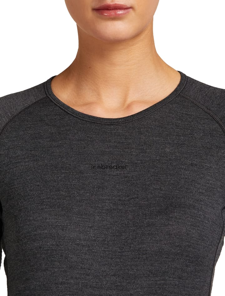Icebreaker Women's Merino 260 ZoneKnit Long Sleeve Crewe Jet Hthr Icebreaker